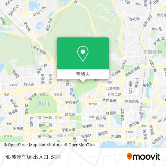 银麓停车场-出入口地图