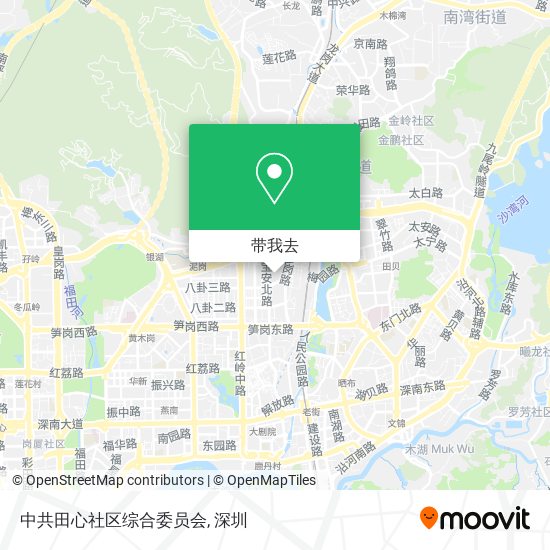 中共田心社区综合委员会地图