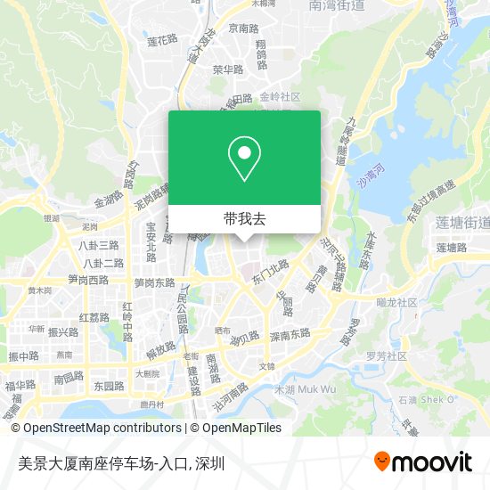 美景大厦南座停车场-入口地图