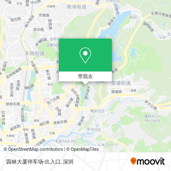 园林大厦停车场-出入口地图
