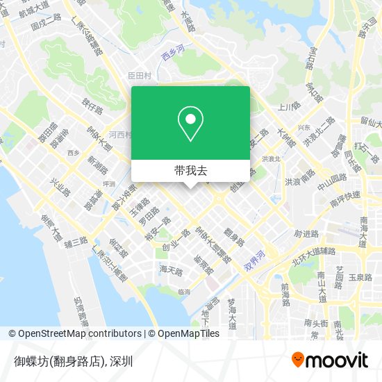 御蝶坊(翻身路店)地图