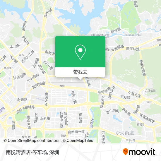 南悦湾酒店-停车场地图