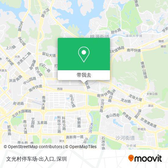 文光村停车场-出入口地图