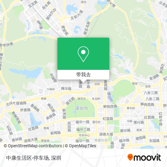 中康生活区-停车场地图