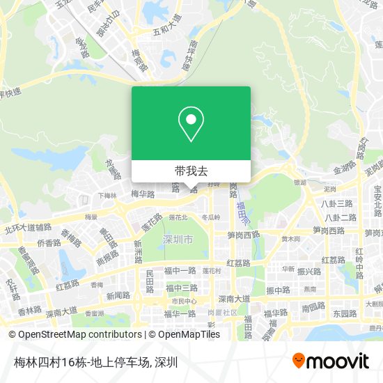 梅林四村16栋-地上停车场地图