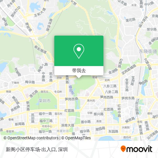 新阁小区停车场-出入口地图
