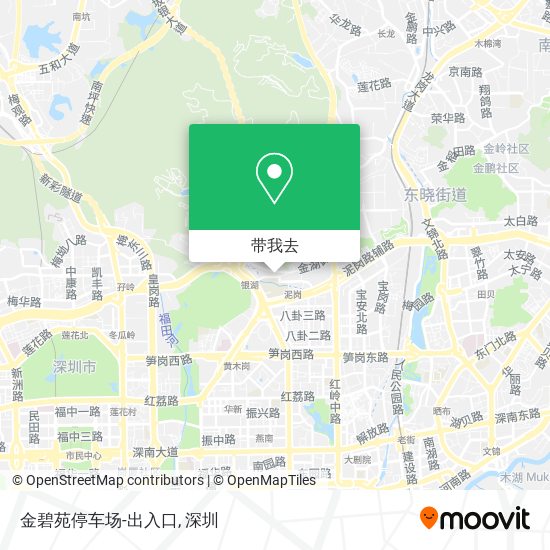 金碧苑停车场-出入口地图