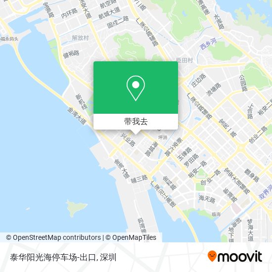 泰华阳光海停车场-出口地图