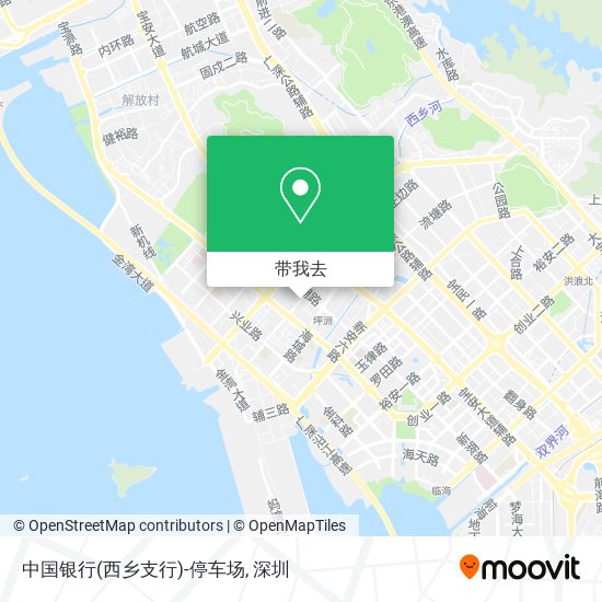 中国银行(西乡支行)-停车场地图
