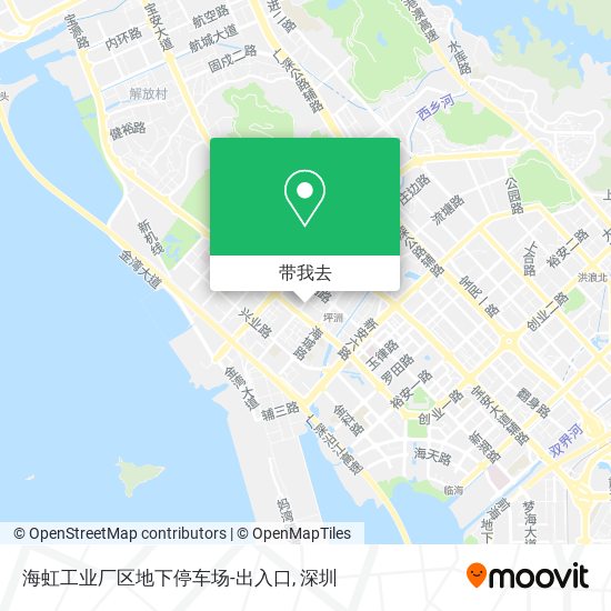 海虹工业厂区地下停车场-出入口地图
