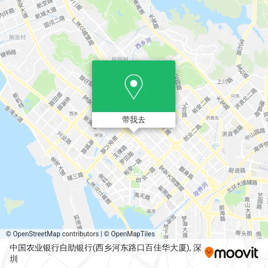 中国农业银行自助银行(西乡河东路口百佳华大厦)地图