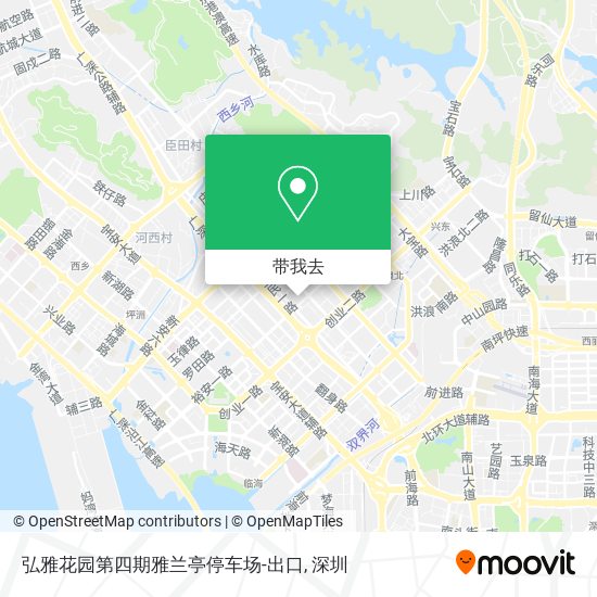 弘雅花园第四期雅兰亭停车场-出口地图