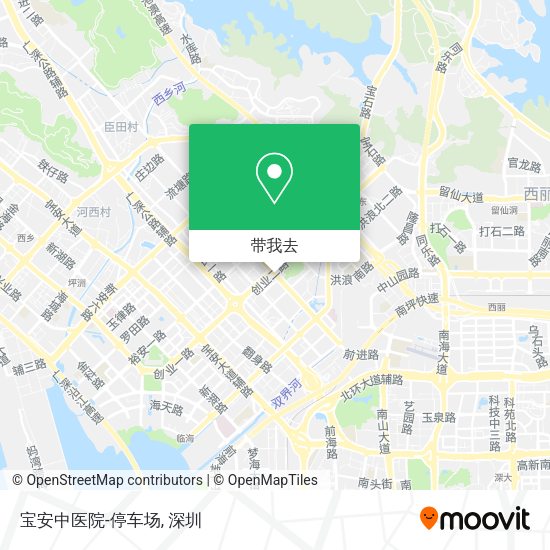 宝安中医院-停车场地图