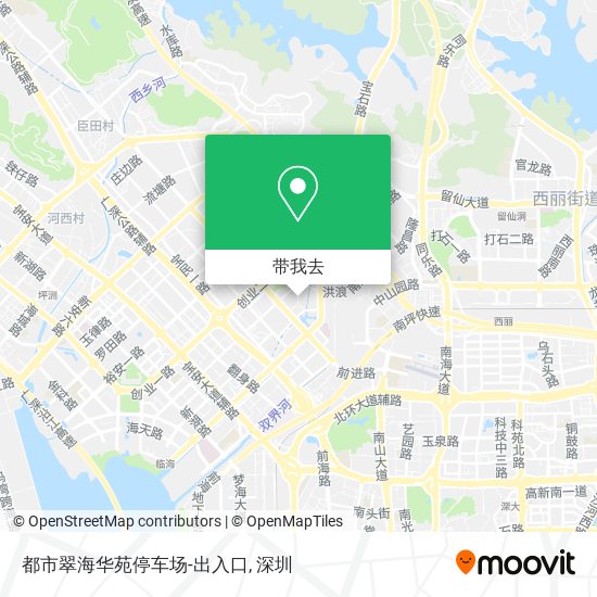 都市翠海华苑停车场-出入口地图