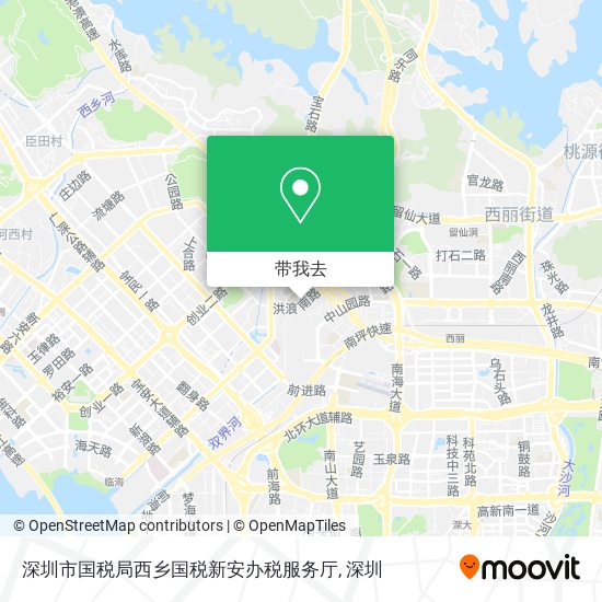 深圳市国税局西乡国税新安办税服务厅地图