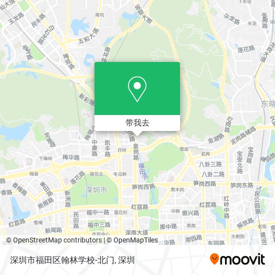 深圳市福田区翰林学校-北门地图