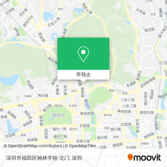 深圳市福田区翰林学校-北门地图