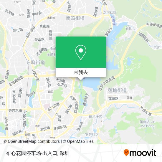 布心花园停车场-出入口地图