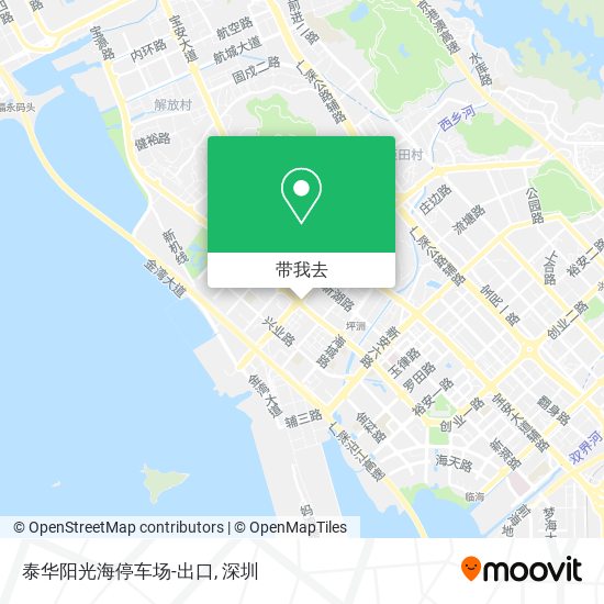 泰华阳光海停车场-出口地图