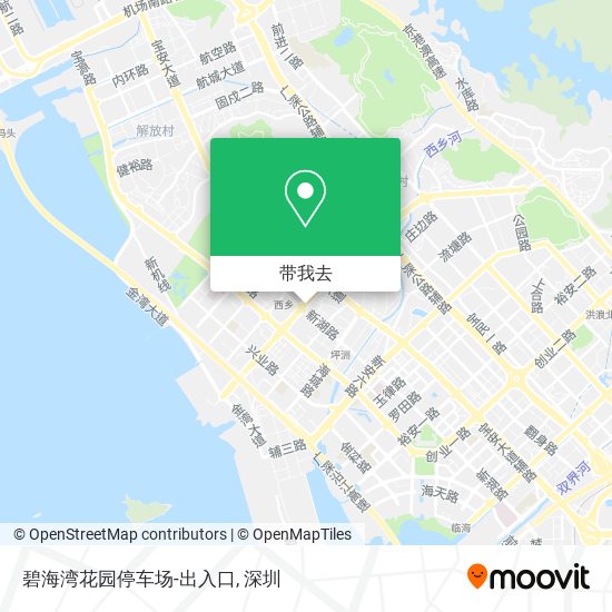 碧海湾花园停车场-出入口地图