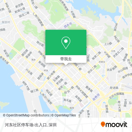 河东社区停车场-出入口地图