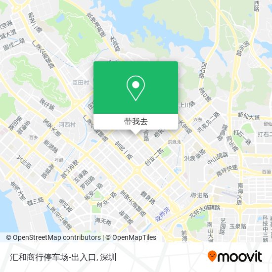 汇和商行停车场-出入口地图