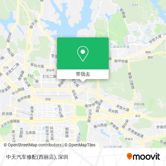 中天汽车修配(西丽店)地图