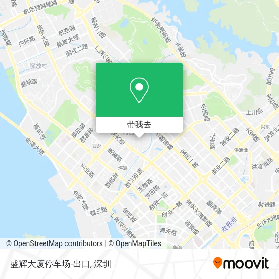 盛辉大厦停车场-出口地图