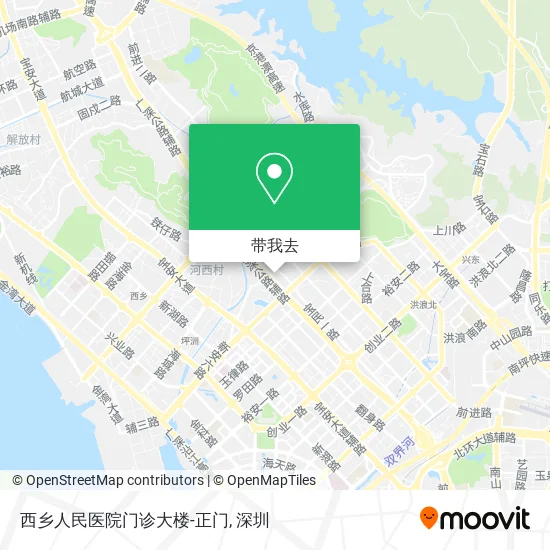 西乡人民医院门诊大楼-正门地图