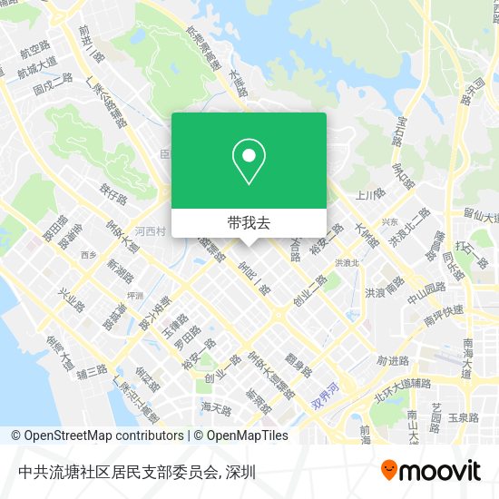 中共流塘社区居民支部委员会地图
