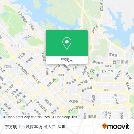 东方明工业城停车场-出入口地图