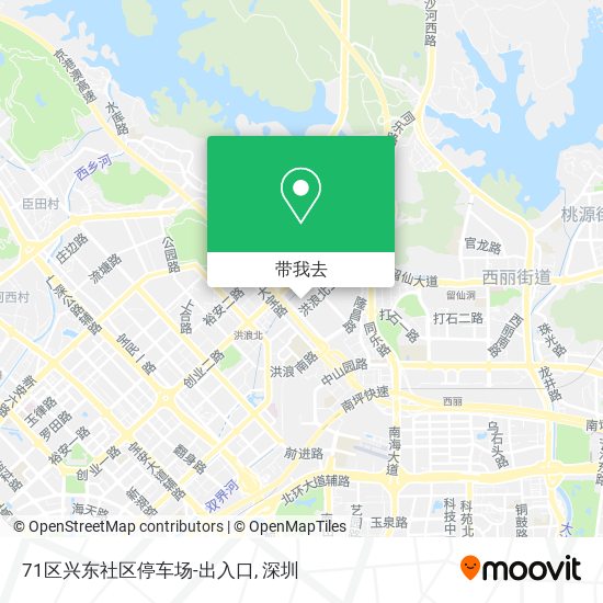 71区兴东社区停车场-出入口地图