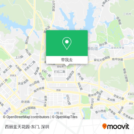 西丽蓝天花园-东门地图