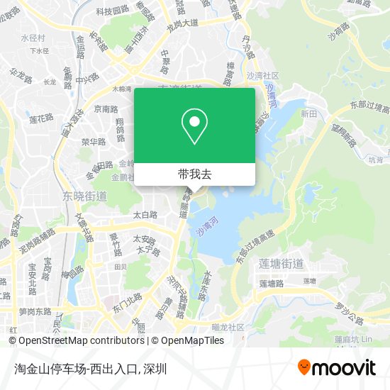 淘金山停车场-西出入口地图