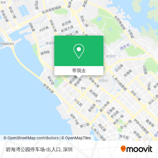 碧海湾公园停车场-出入口地图