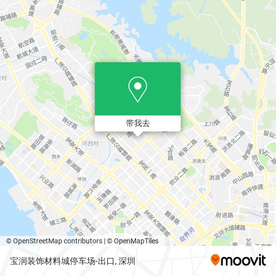 宝润装饰材料城停车场-出口地图