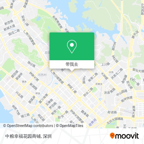 中粮幸福花园商铺地图