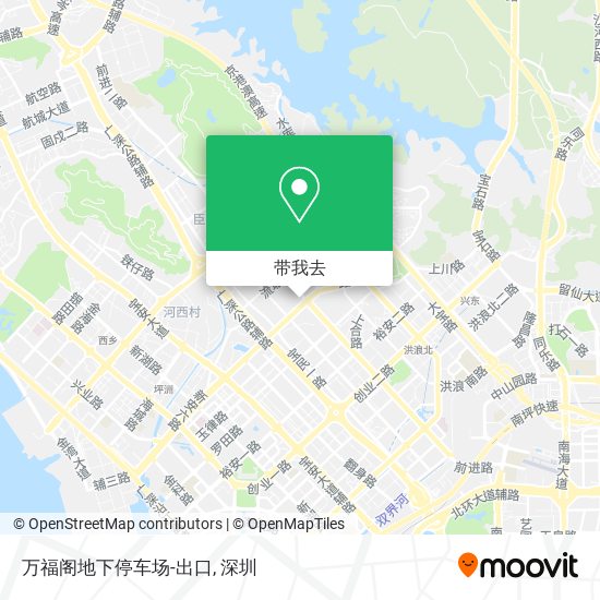 万福阁地下停车场-出口地图