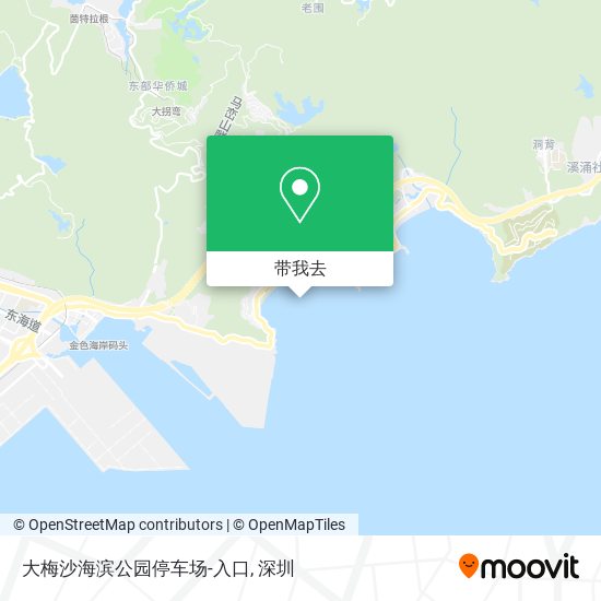 大梅沙海滨公园停车场-入口地图