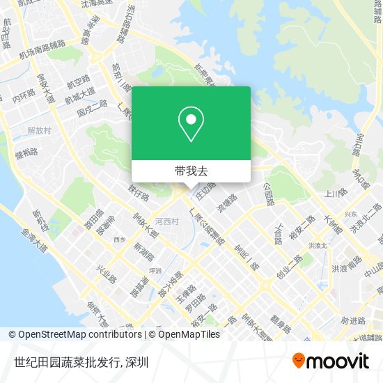 世纪田园蔬菜批发行地图
