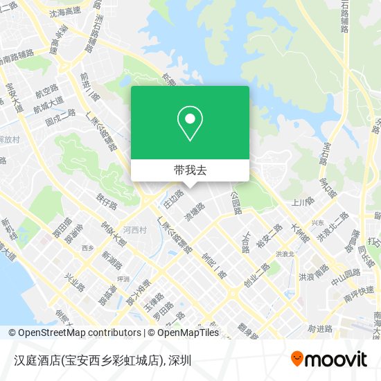 汉庭酒店(宝安西乡彩虹城店)地图