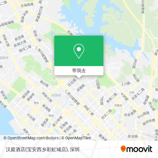 汉庭酒店(宝安西乡彩虹城店)地图