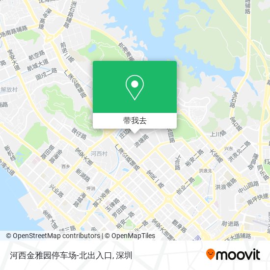 河西金雅园停车场-北出入口地图