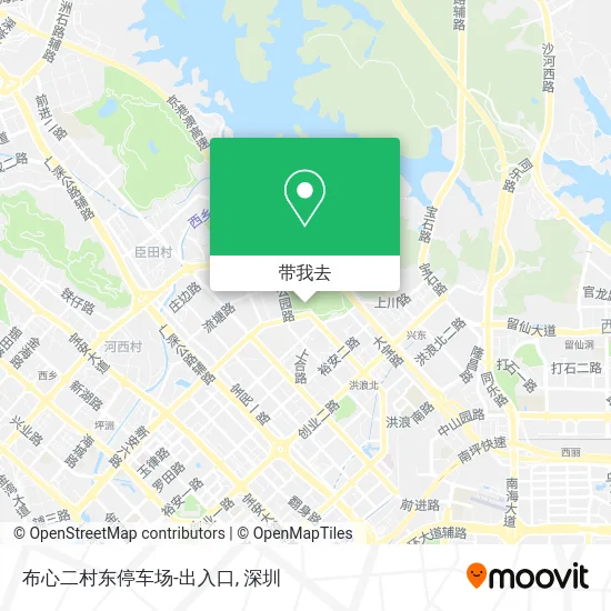 布心二村东停车场-出入口地图