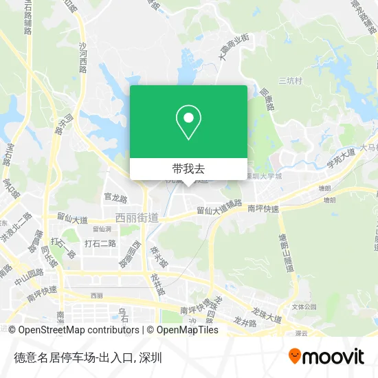 德意名居停车场-出入口地图