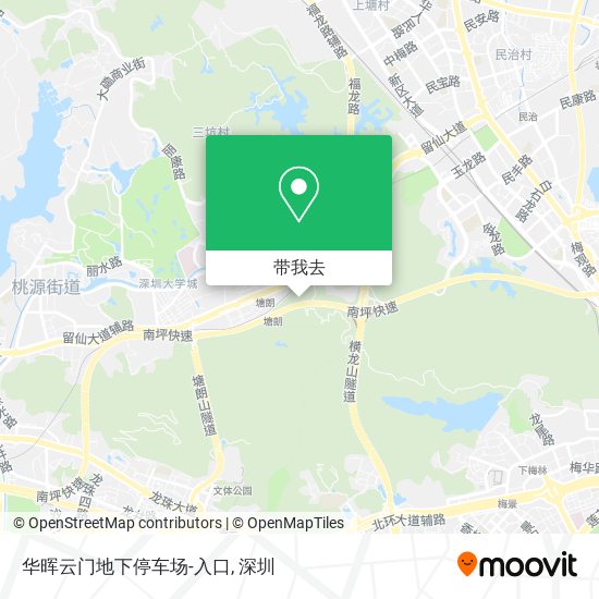 华晖云门地下停车场-入口地图