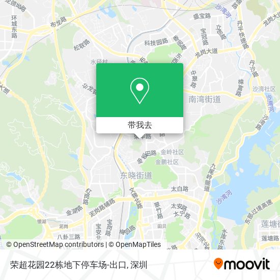 荣超花园22栋地下停车场-出口地图