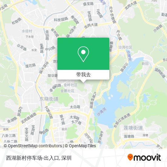 西湖新村停车场-出入口地图