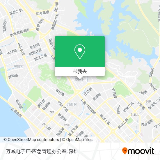 万威电子厂-应急管理办公室地图