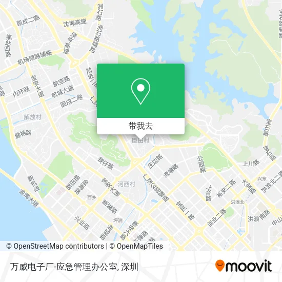 万威电子厂-应急管理办公室地图